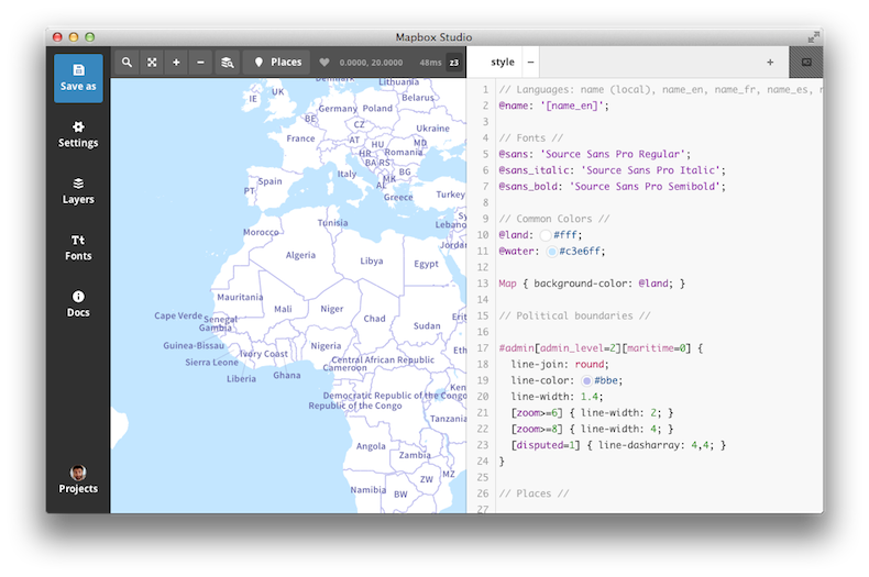 starting mapbox studio