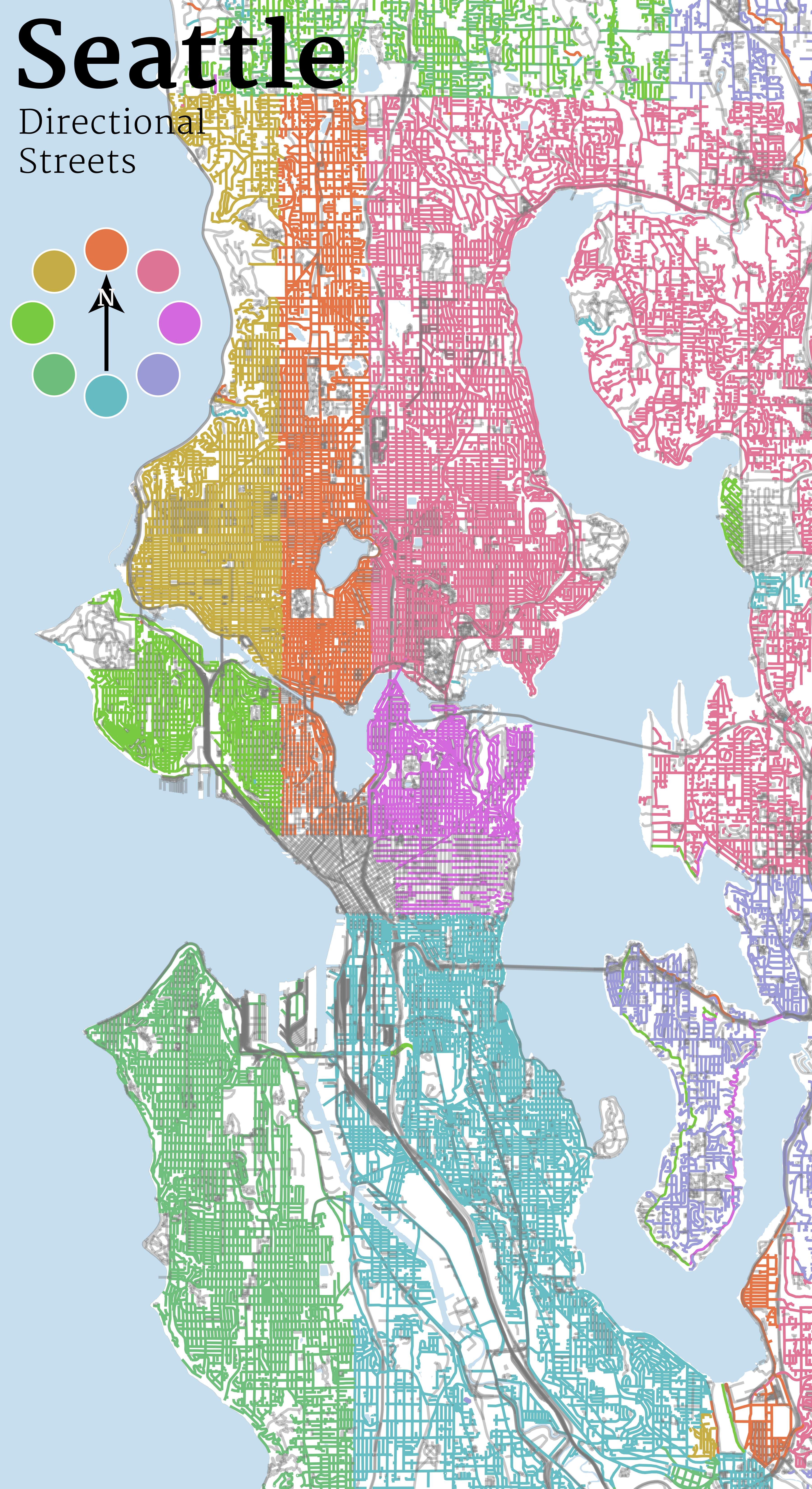 Mapping Seattle - Streets - Jim Vallandingham